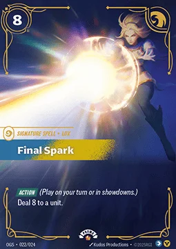 Final Spark - OGS-022-p - Promotional Cards - Riftbound card